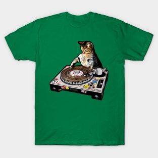 DJ Cat Scratch T-Shirt